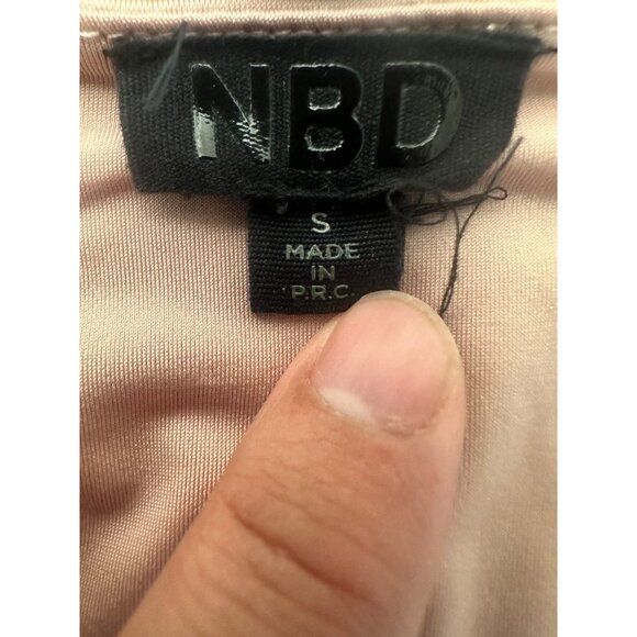 NBD Revolve Coco Mini Dress Womens Small Pink Ruched Long Sleeves Bodycon Party - Picture 6 of 16